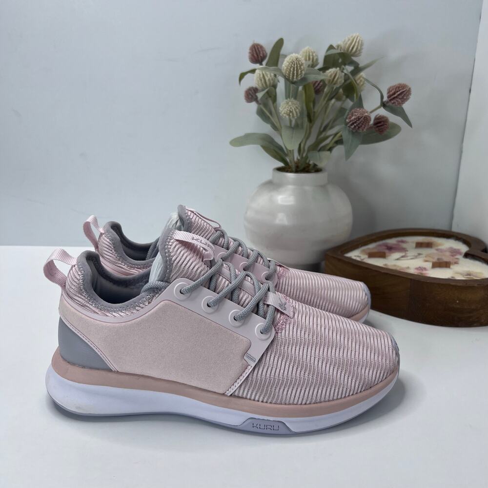 Kuru Atom Walking Comfort Sneaker Pink Sorbet/Lilac Women 8 Wide NWB